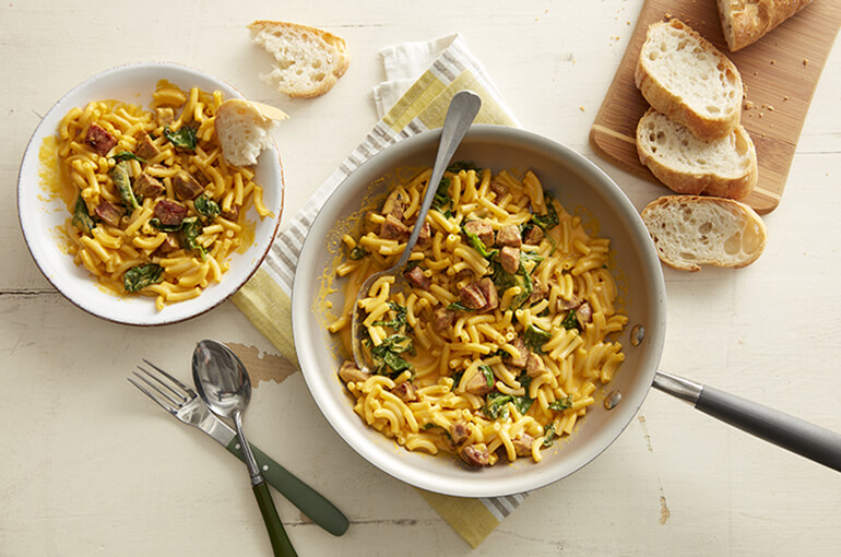 Macaroni à la saucisse de poulet facile à préparer